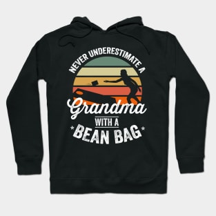 Cornhole Shirt Funny Cornhole Bean Bag Grandma 4th of July Hoodie